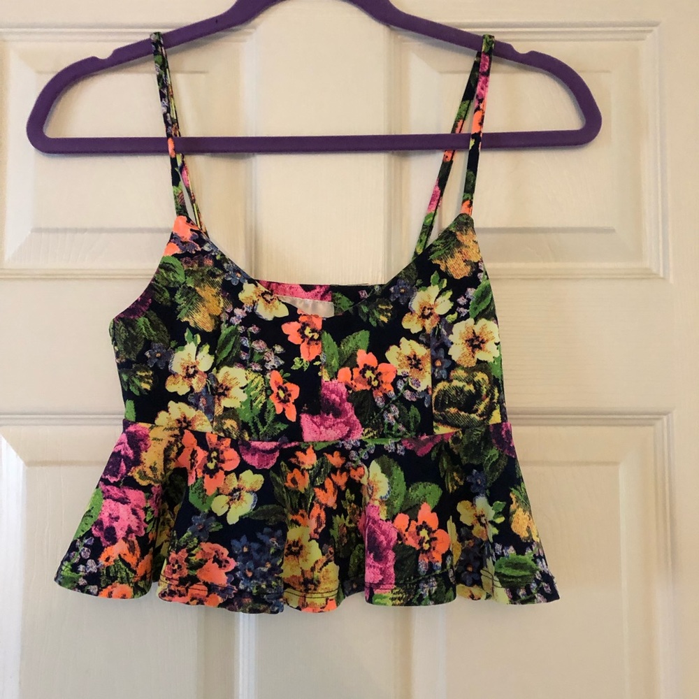 Floral crop top